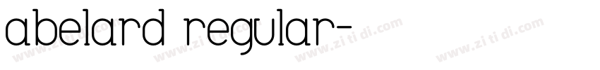 abelard regular字体转换